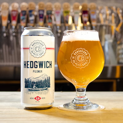 Verre et canette Kedgwick Pilsner